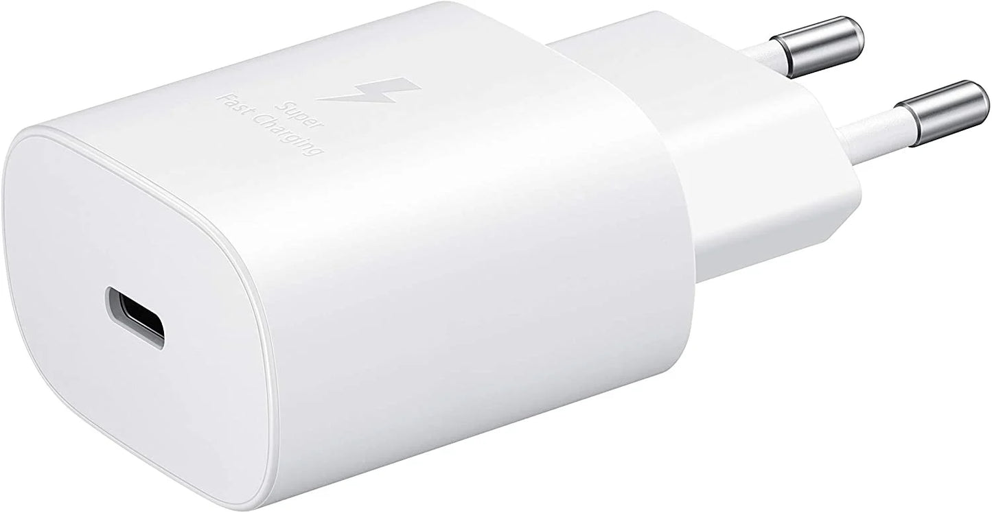 Samsung 25W Super Fast Charger (USB-C, Without Cable, Random Color)