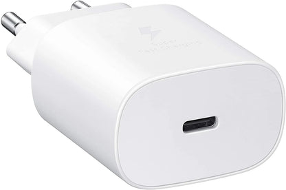 Samsung 25W Super Fast Charger (USB-C, Without Cable, Random Color)