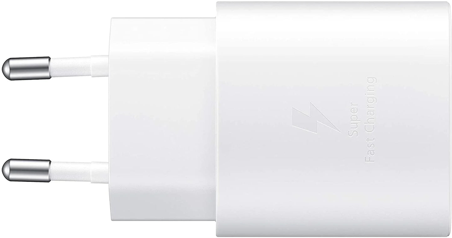 Samsung 25W Super Fast Charger (USB-C, Without Cable, Random Color)