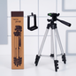 Tripod Camera and mobile Stand with Cover Adjustable Aluminium Lightweight